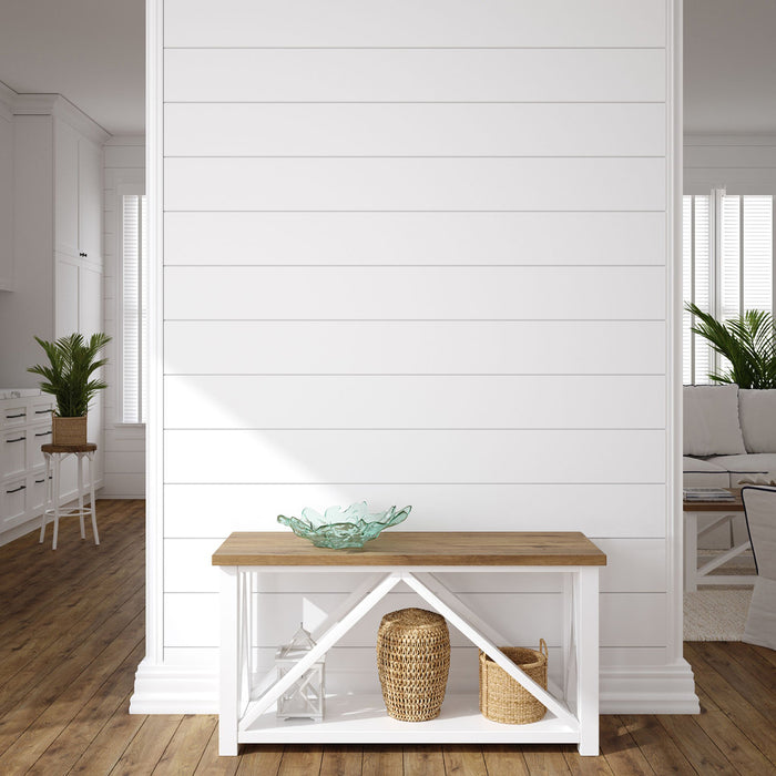 White Wood Shiplap Siding Boards for Interior