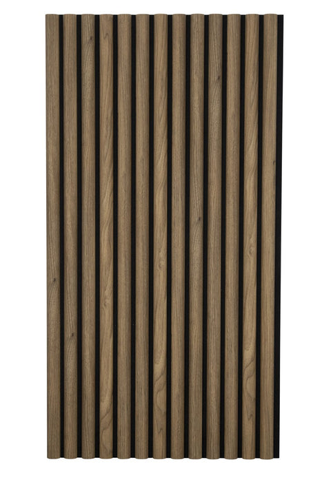 Danish Teak Half-Round Wood Column Acoustic Sound Panel for Walls