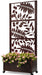 Metal Trellis Flowered Pattern With Planter Box