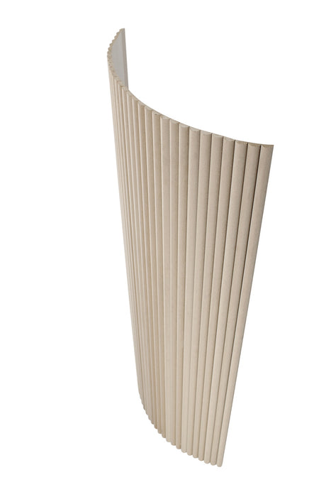 Unfinished Flexible 3D Fluted Semi-Circle Shiplap Wood Wall Panel