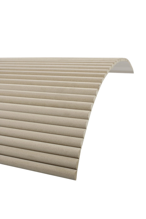 Unfinished Flexible 3D Fluted Semi-Circle Shiplap Wood Wall Panel