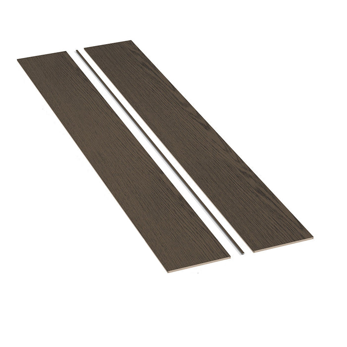 Dark Oak Decorative Wall Panel Kit – Seamless Wood Panels with Trim for Interiors