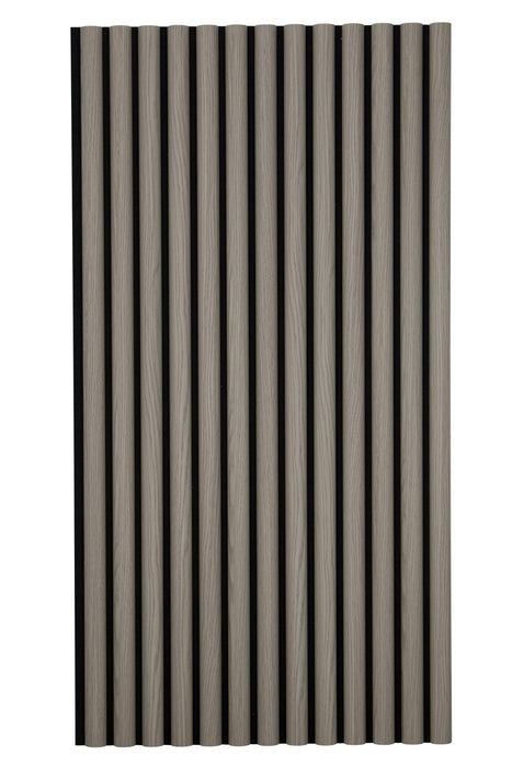 Light Gray Chestnut Half-Round Wood Column Acoustic Sound Panel for Walls