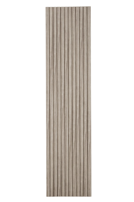 Light Walnut Flexible Beveled Slat Wood Wall Panel