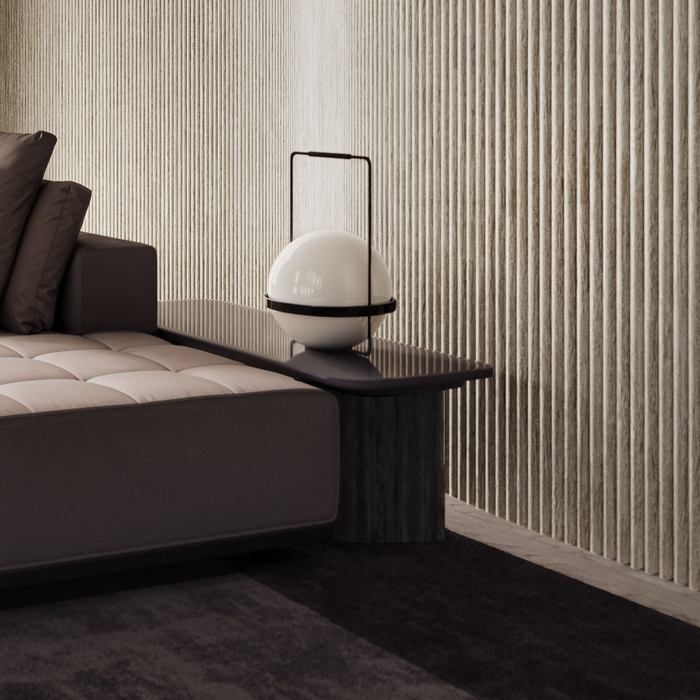 Light Cold Oak Flexible 3D Fluted Semi-Circle Shiplap Wood Wall Panel