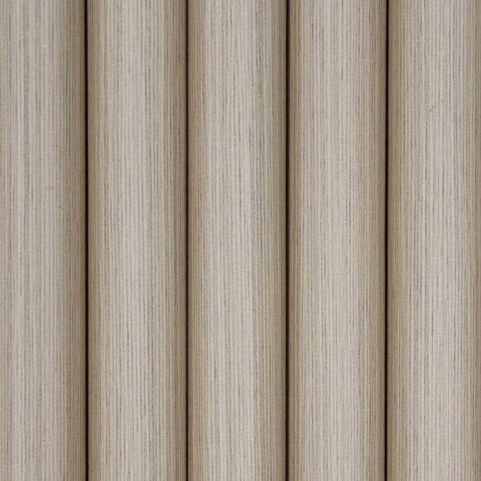 Light Cold Oak Flexible 3D Fluted Semi-Circle Shiplap Wood Wall Panel