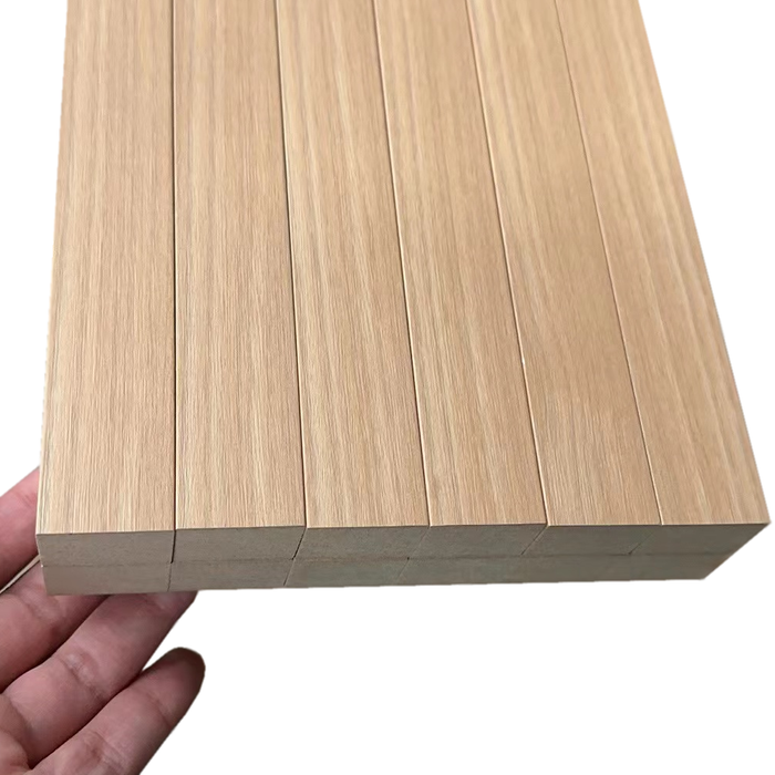 Light Oak Wood Slat Wall Molding Panel Kit