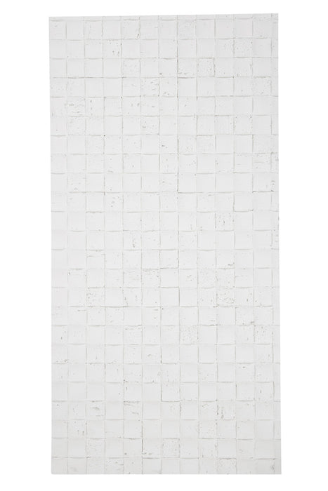 White 3D Mosaic Stone Wall Panels – Lightweight Travertine Tiles for Interior & Exterior Walls