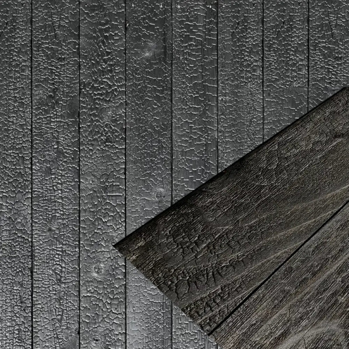 Shou Sugi Ban Wood Wall Paneling - Japanese Style Wood