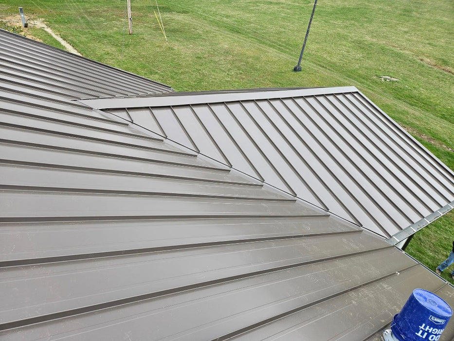 Slate Gray Metal Roofing Panels – Standing Seam Steel Roof