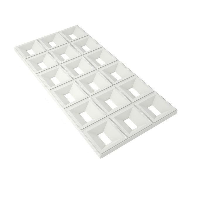 White PU Hollow Brick Wall Panels – Modern Room Divider & Decorative Outdoor Privacy Screen