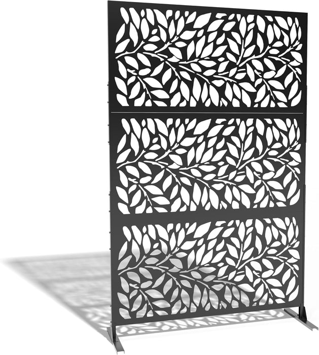 Tree Leaves Laser Cut Metal Privacy Combo 76"x48"/set