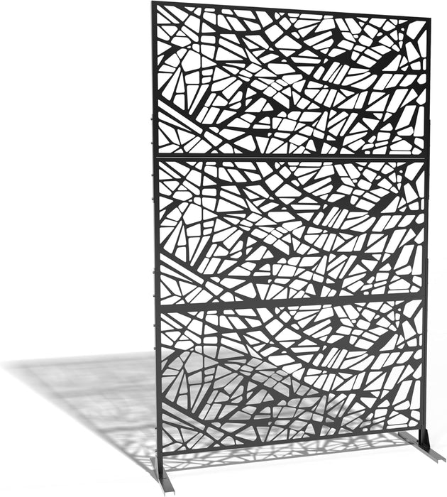 Wideline Free Standing Laser Cut Metal Privacy Combo 76"x48"/set