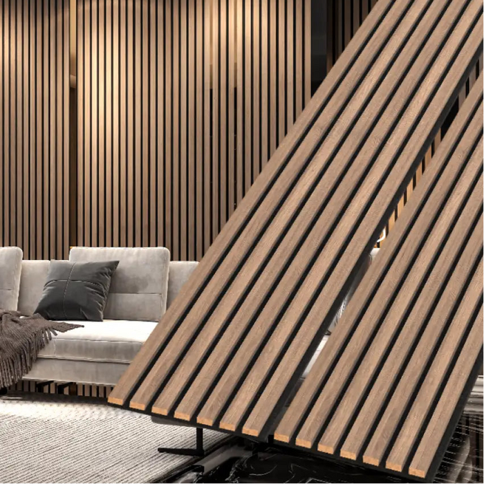 Driftwood Acoustic Wall Panels For Soundproofing Rooms | 106 X 12 - 2 Pieces Per Box