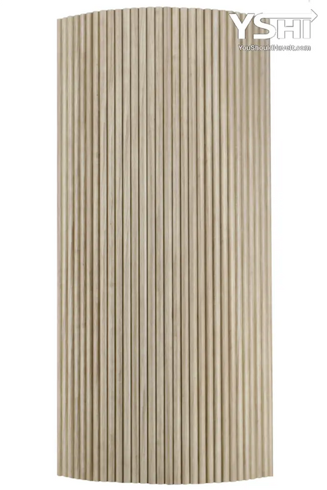 Walnut Flexible 3D Fluted Semi-Circle Shiplap Wood Wall Panel