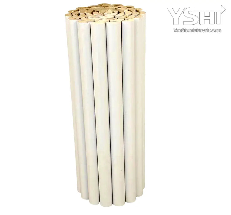 White Flexible 3D Fluted Semi-Circle Shiplap Wood Wall Panel