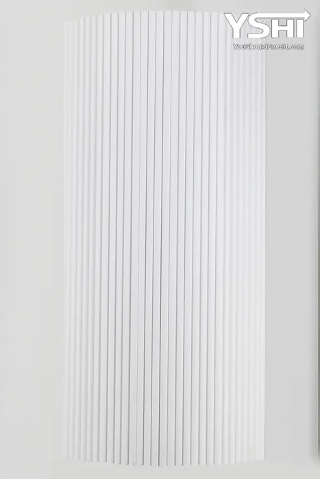 White Flexible 3D Fluted Semi-Circle Shiplap Wood Wall Panel