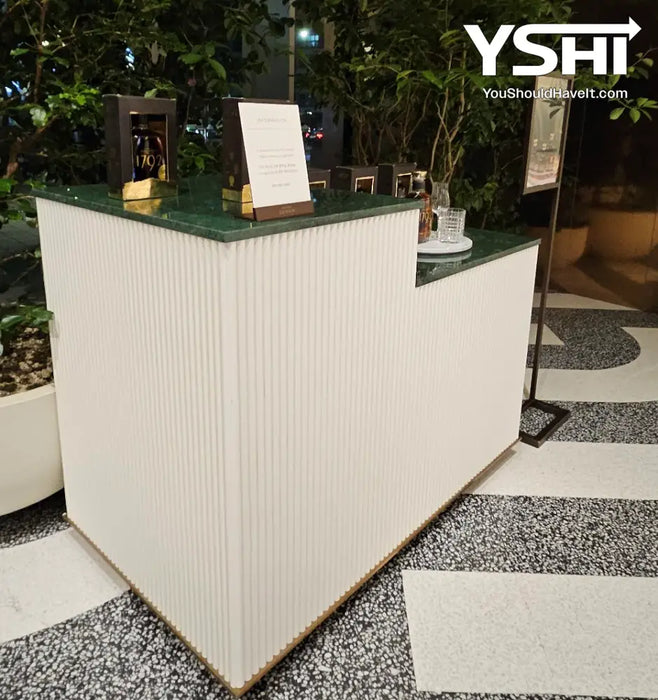 White Flexible 3D Fluted Semi-Circle Shiplap Wood Wall Panel