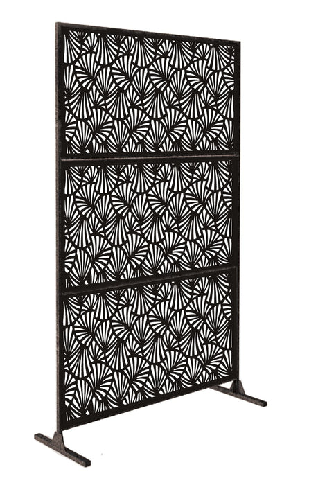 Palm Leaf Standing Laser Cut Metal Privacy Combo  76"x48"/set