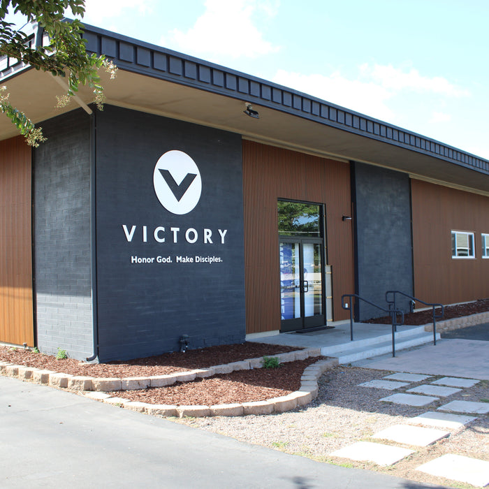 Victory San Diego Church: Teak A1 & Black Exterior Composite Slat Panels Project