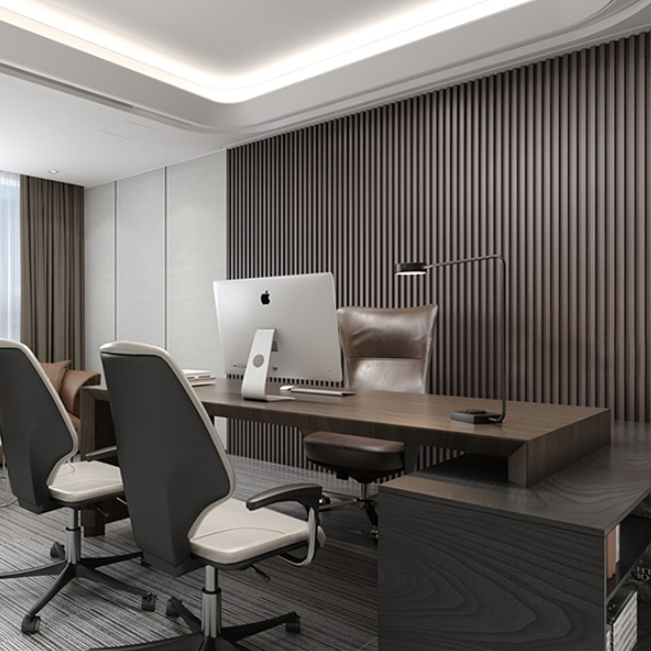 Upgrade Your Office and Corporate Space with Black or Dark Chestnut Wood Wall Cladding Panels: