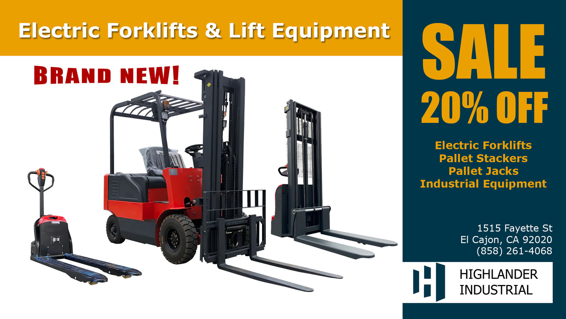 San Diego Electric Forklift SALE! Industrial Lift Equipment