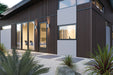 Dark Brown 5 Grid Composite Slat Wall Panels – Outdoor Exterior Siding & Wall Cladding System
