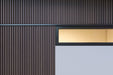 Dark Brown 5 Grid Composite Slat Wall Panels – Outdoor Exterior Siding & Wall Cladding System