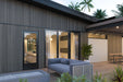 Pale Oak 5 Grid Composite Siding Slat Panels for Exterior Outdoor Walls