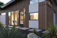 Maple 5 Grid Composite Siding Slat Panels for Exterior Outdoor Walls