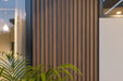 Maple 5 Grid Composite Siding Slat Panels for Exterior Outdoor Walls