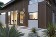 Teak A1 5 Grid Composite Siding Slat Panels for Exterior Outdoor Walls