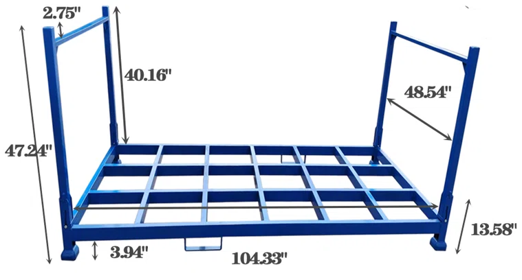 104.33'' W Steel Shelving Unit- Warehouse solutions - LOCAL PICK UP ONLY