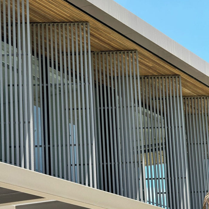 Oak Slat Accent Wall & Privacy Fence Kit – WPC Composite Panels