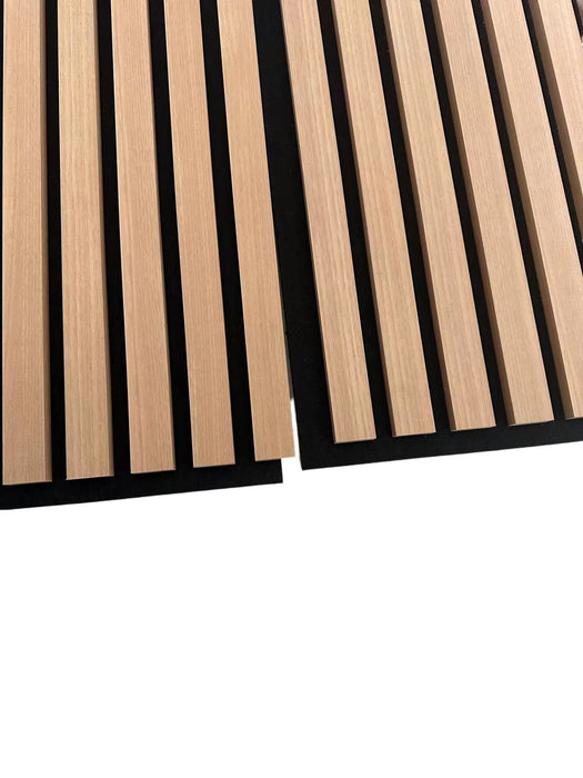 24 in. x 24 in x 0.8 in. American Oak Color Acoustic Wall Cladding Siding Board (Set of 4-Piece)