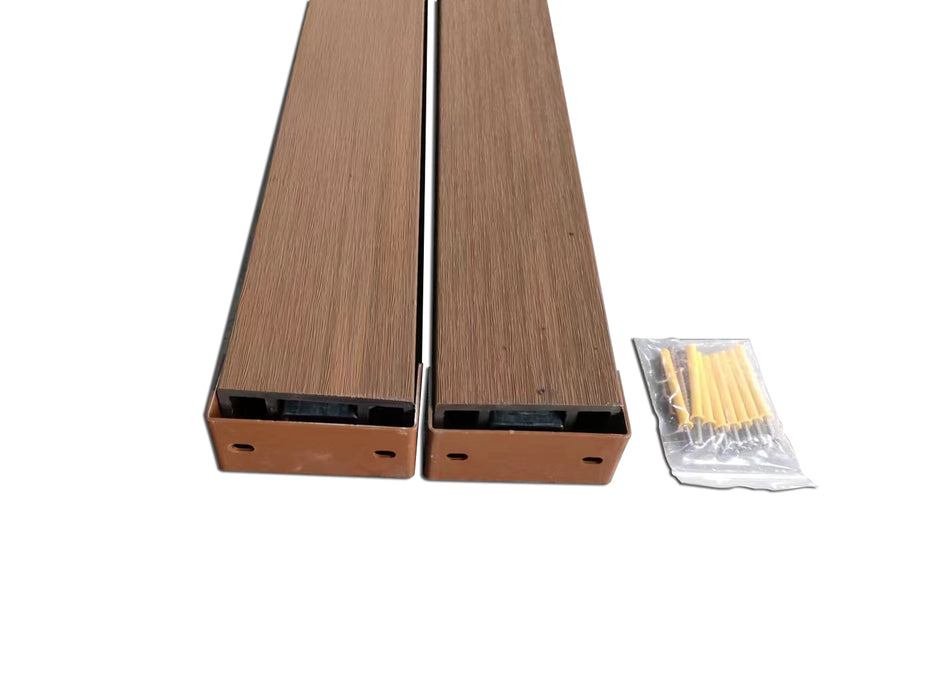 Teak Composite Wood Slat Room Dividers for Indoors and Outdoors - 15 box minimum order