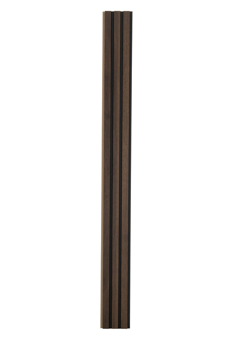 3 Grid Black Gap Chestnut MDF Slat Wall Panels (94.5" Long & 106" long)