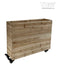40X36X12In Mobile Wood Planter With Lockable Wheels - Versatile Indoor/Outdoor Rolling Box For Home