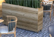 40X36X12In Mobile Wood Planter With Lockable Wheels - Versatile Indoor/Outdoor Rolling Box For Home