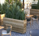 40X36X12In Mobile Wood Planter With Lockable Wheels - Versatile Indoor/Outdoor Rolling Box For Home