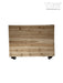 40X36X12In Mobile Wood Planter With Lockable Wheels - Versatile Indoor/Outdoor Rolling Box For Home