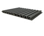 5 Grid Gray Composite Siding Slat Panels For Exterior Outdoor Walls