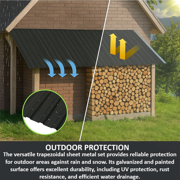 Black Metal Roofing Panels – Standing Seam Steel Roof