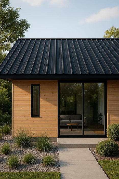 Black Metal Roofing Panels – Standing Seam Steel Roof