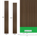 Mocha Brown Slat Wood Panels for Walls