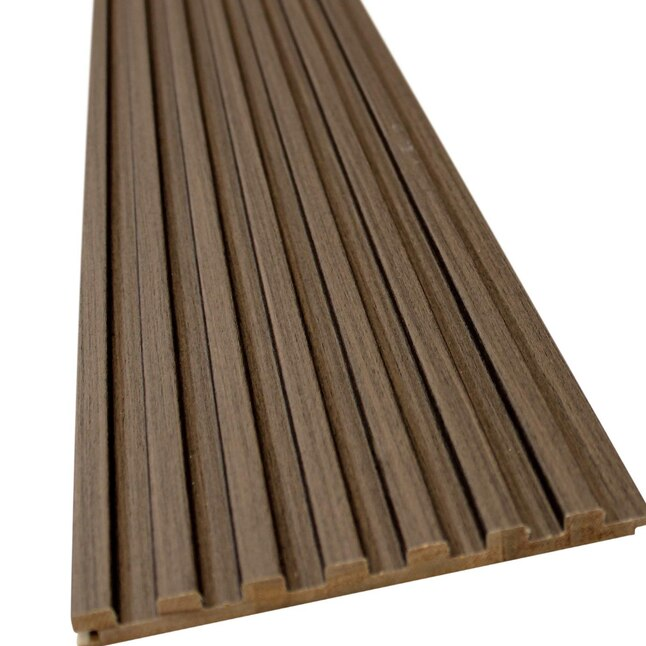 7 Grid Driftwood Slat Wood Wall Panels - 106" Long x 5 3/4" Width