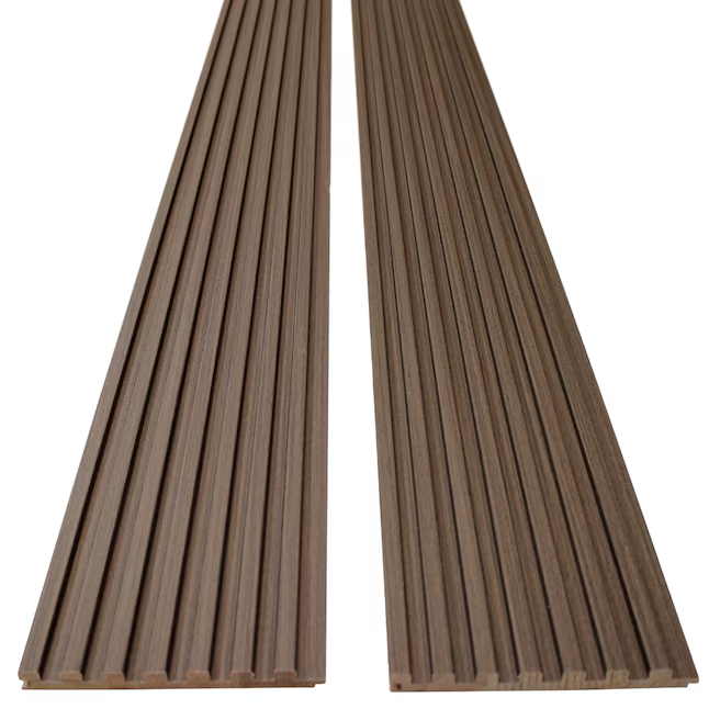 7 Grid Driftwood Slat Wood Wall Panels - 106" Long x 5 3/4" Width