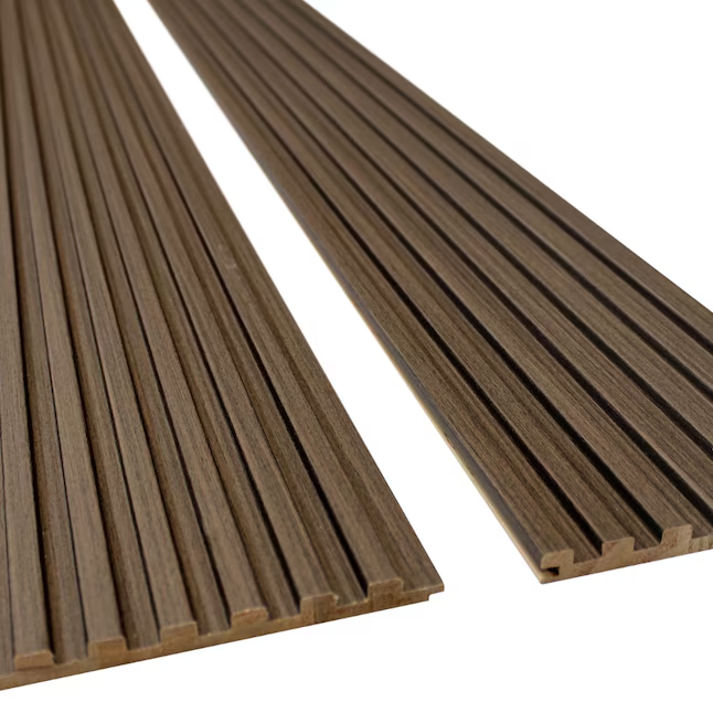 7 Grid Driftwood Slat Wood Wall Panels - 106" Long x 5 3/4" Width
