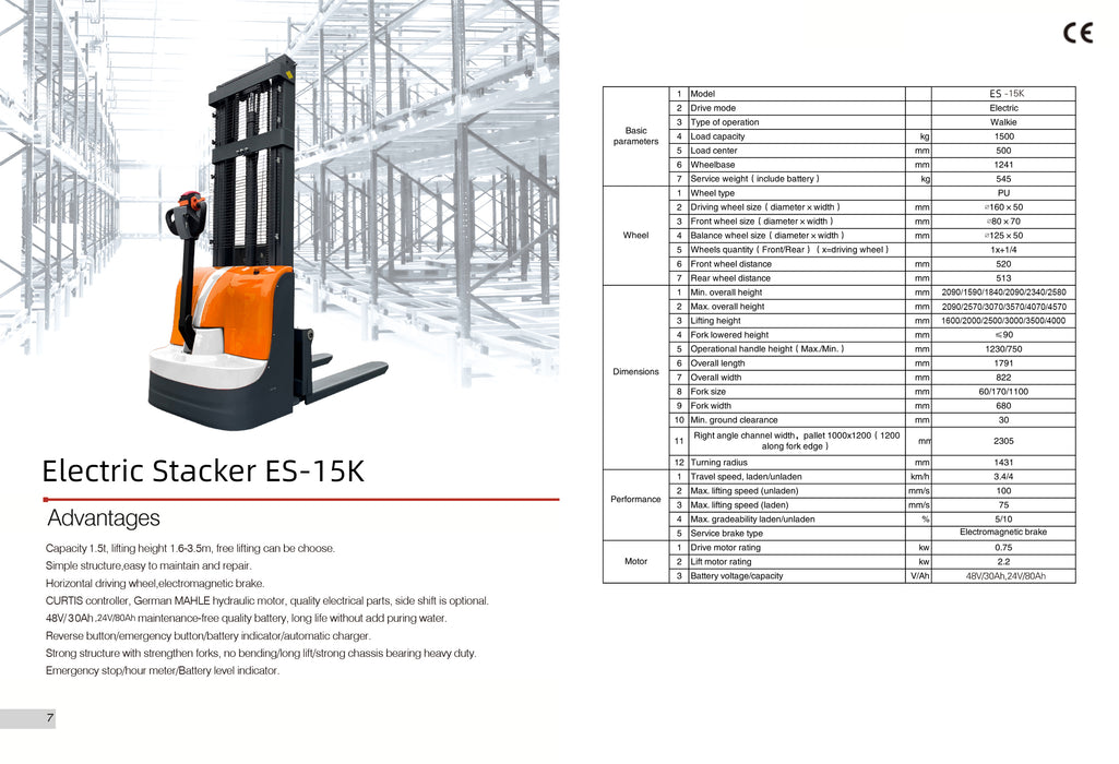 Walkie Electric Pallet Stacker ES-15 4000 LOCAL PICK UP ONLY in SAN DIEGO, CA