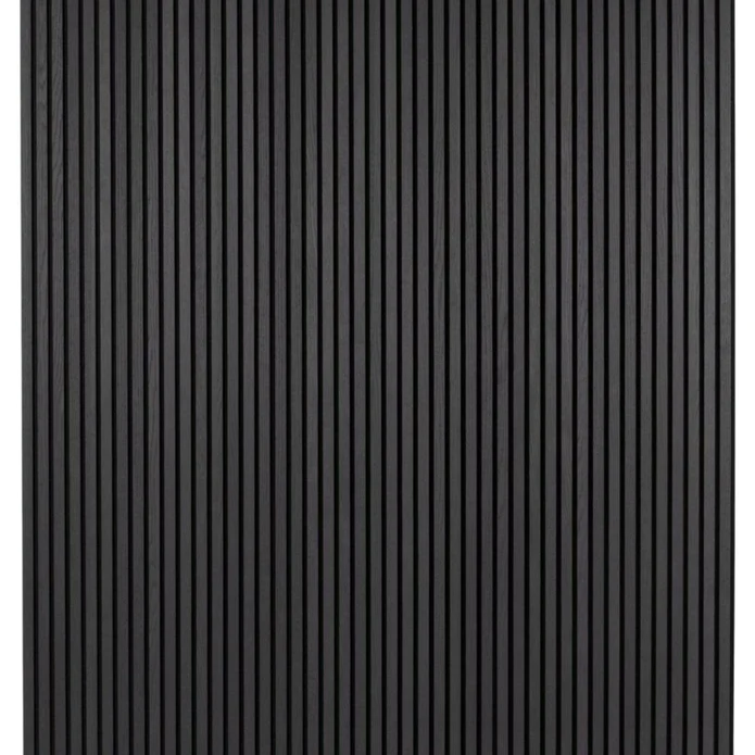 Slat Wood Wall Panels Black